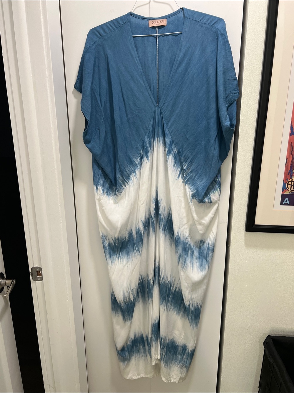 Tie Dye Butterfly Caftan Kaftan Hanalei OSFM